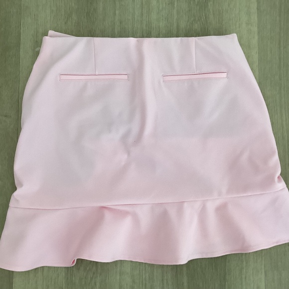 NEW POLO GOLF Ralph Lauren Flounce Solid Pink Ruffled Skort Skirt Womens Sz S - Picture 3 of 11